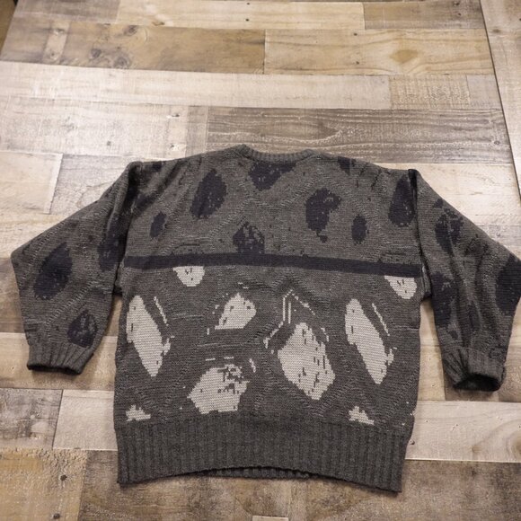 Fischer Modell vintage wool sweater men's medium gray German made size 50 - Picture 8 of 11